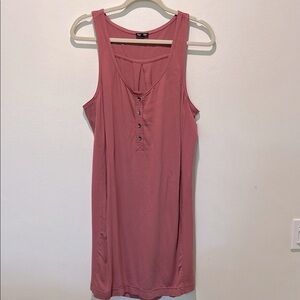 SPLENDID Promenade Ribbed Henley Tank Dress Size Small - Like New
